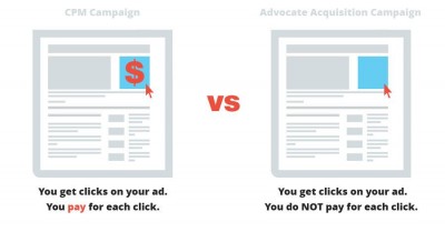 Advocate Acquisition campaigns out-perform traditional advertising campaigns because they guarantee results.